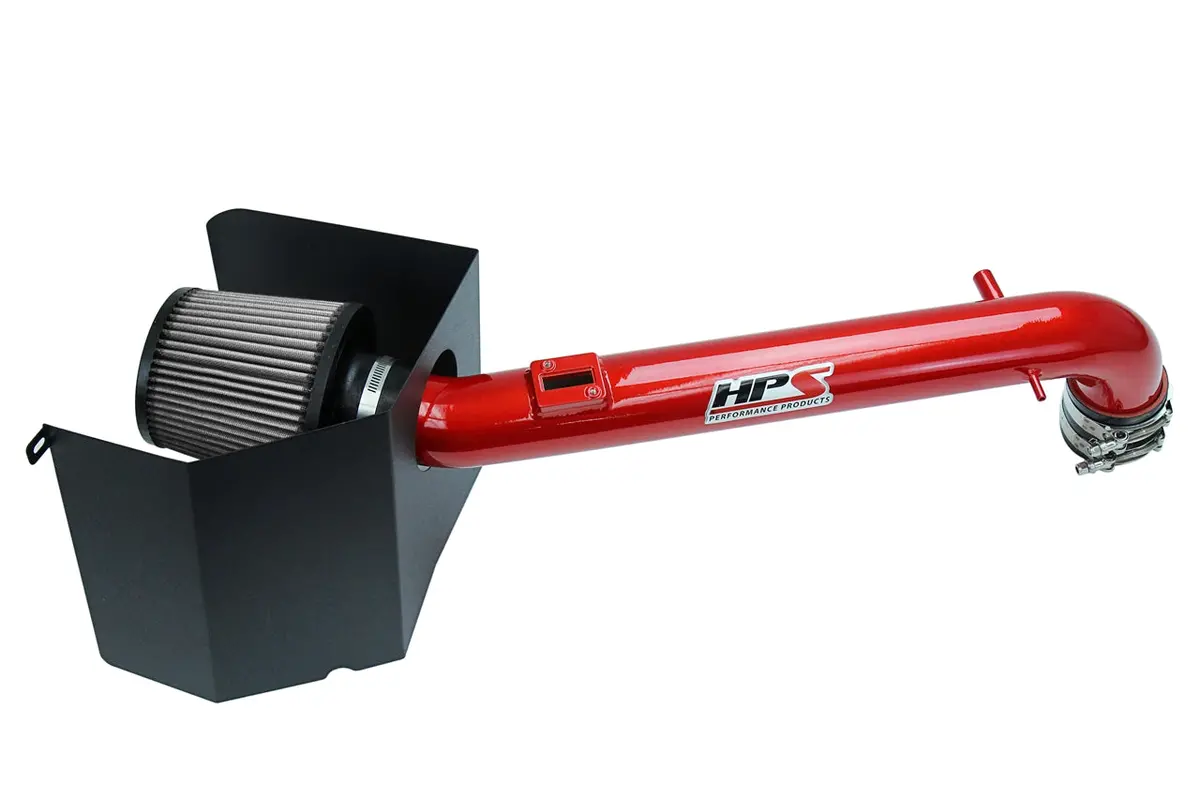 Hps Red Shortram Air Intake + Heat Shield For 2005-2022 Toyota Tacoma 2.7L 1