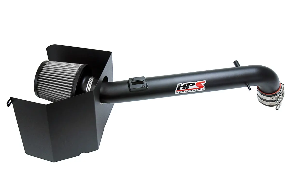 Hps Black Shortram Air Intake + Heat Shield For 2005-2022 Toyota Tacoma 2.7L 1
