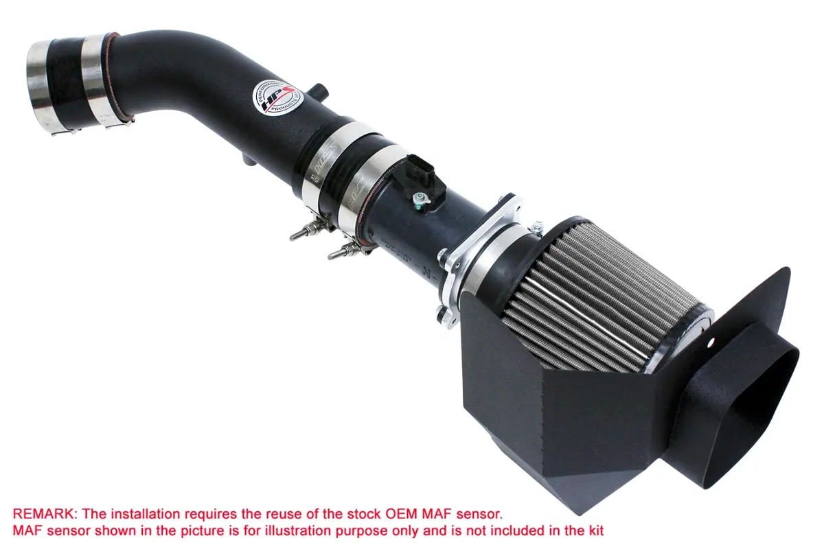 Hps Black Shortram Air Intake + Heat Shield For 2003-2006 Nissan 350Z 3.5L V6 1