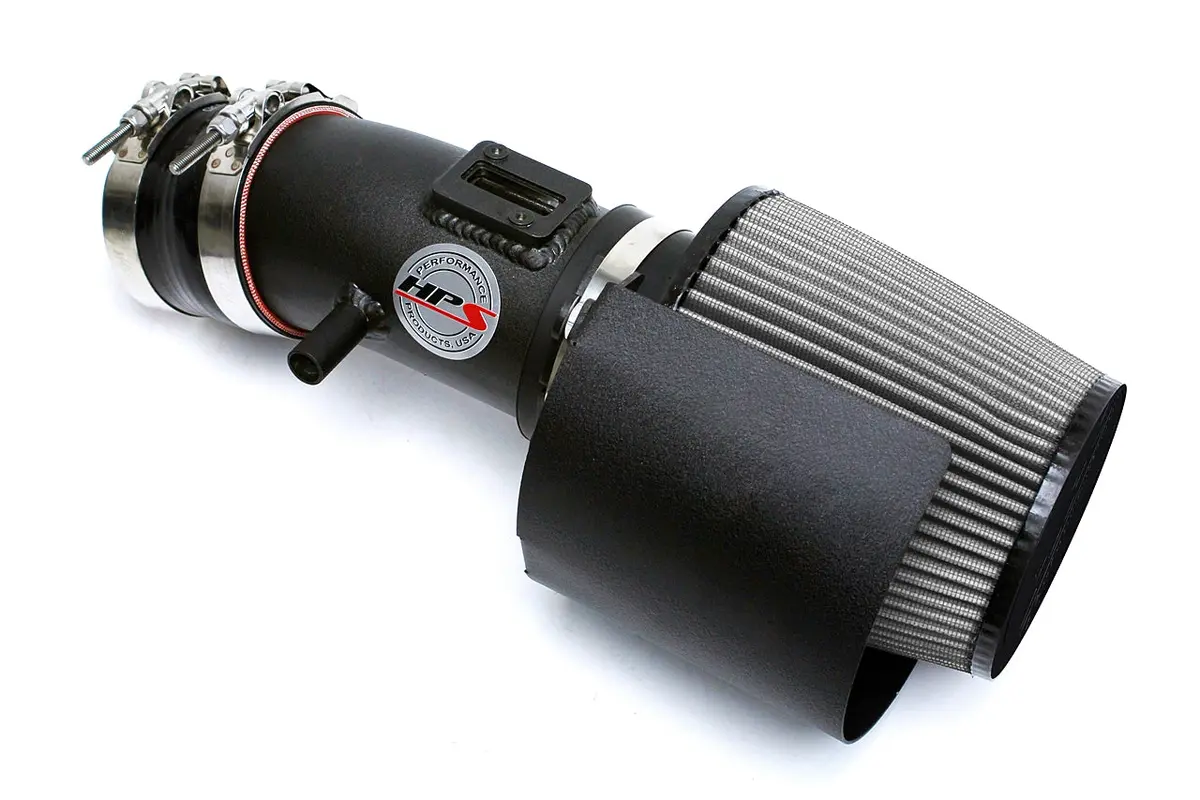 Hps Black Shortram Air Intake + Heat Shield For 2009-2014 Nissan Maxima V6 3.5L 1