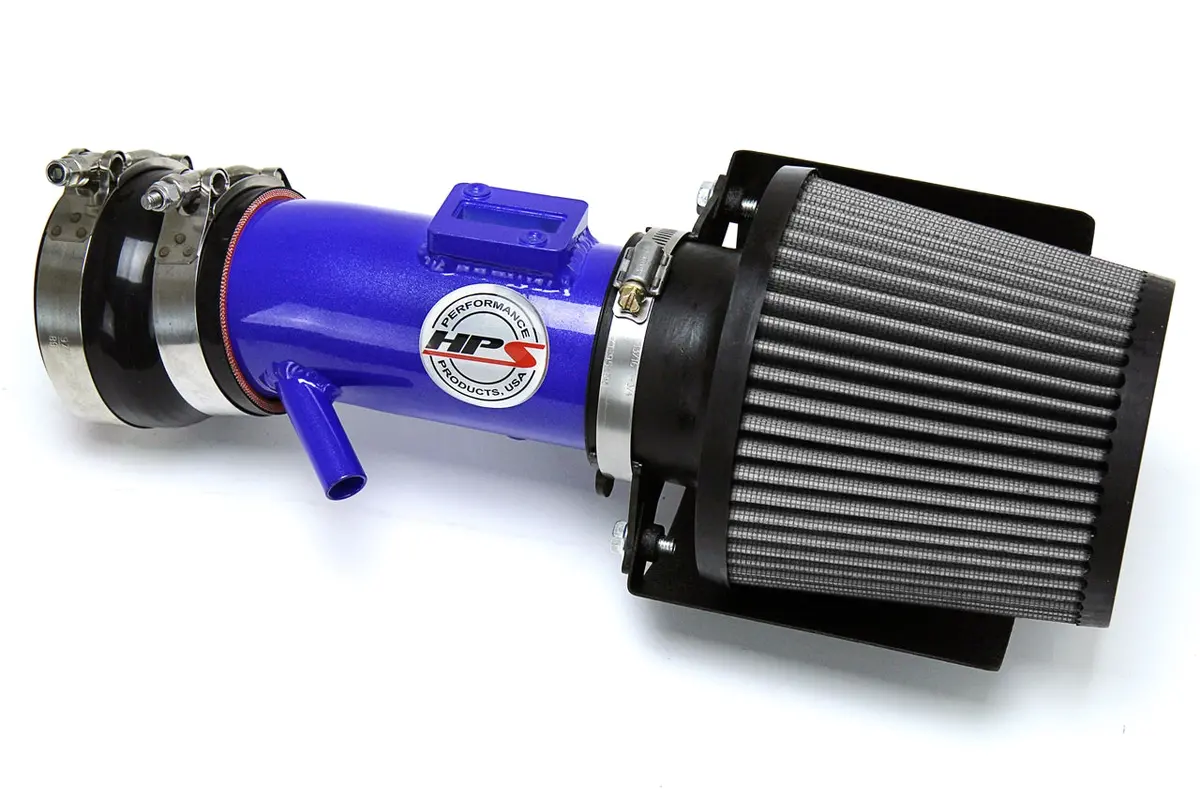 Hps Blue Shortram Air Intake + Heat Shield For 2007-2012 Nissan Altima V6 3.5L 1