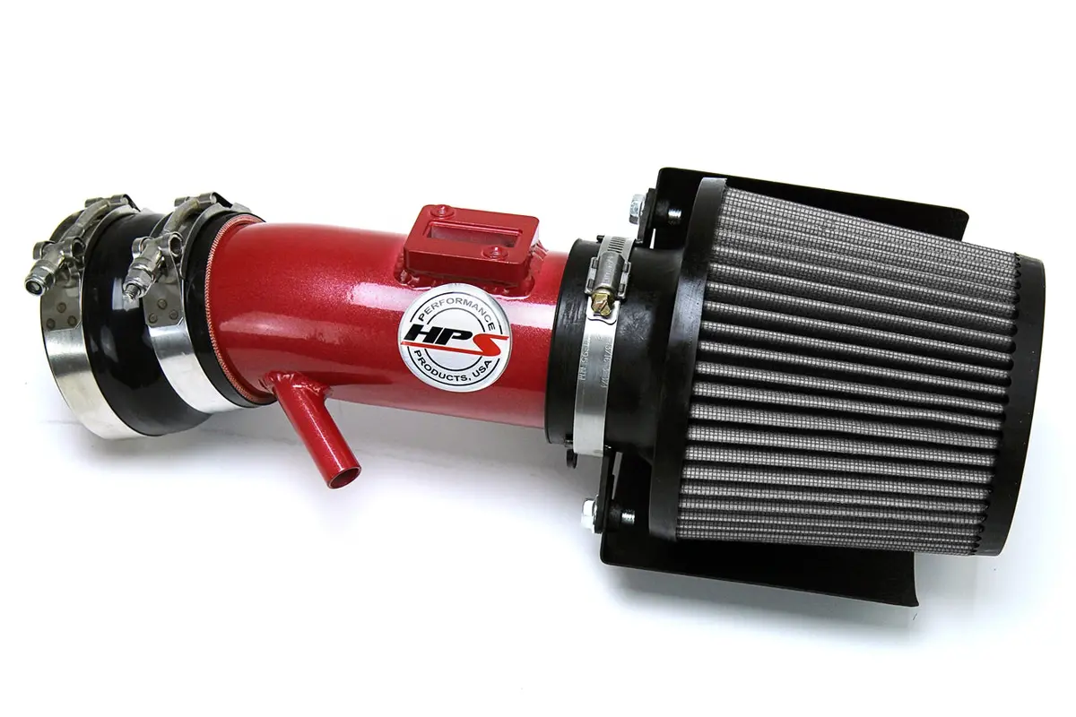 Hps Red Shortram Air Intake + Heat Shield For 2007-2012 Nissan Altima V6 3.5L 1