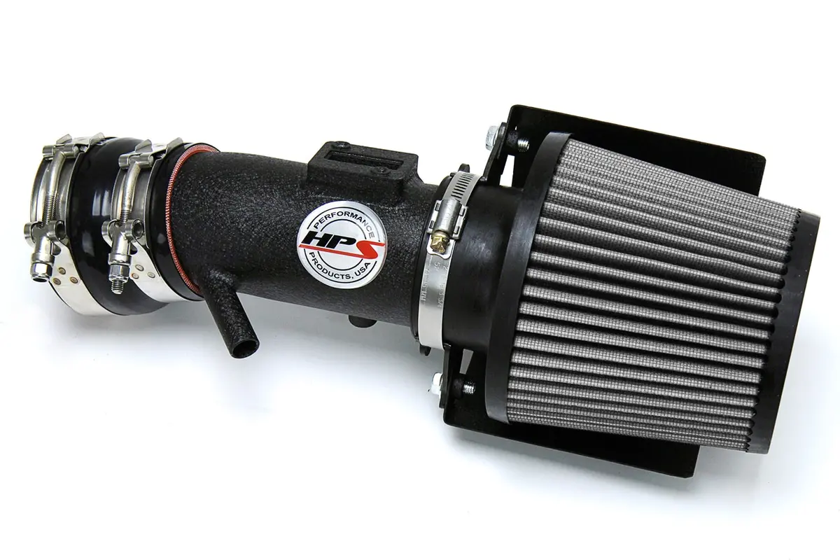 Hps Black Shortram Air Intake + Heat Shield For 2007-2012 Nissan Altima V6 3.5L 1