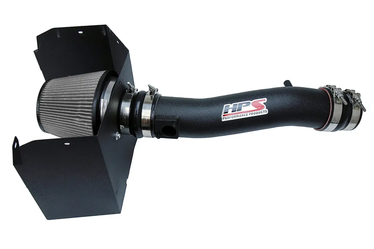 Hps Black Shortram Air Intake + Heat Shield For 2016-2022 Toyota Tacoma 3.5L V6 1