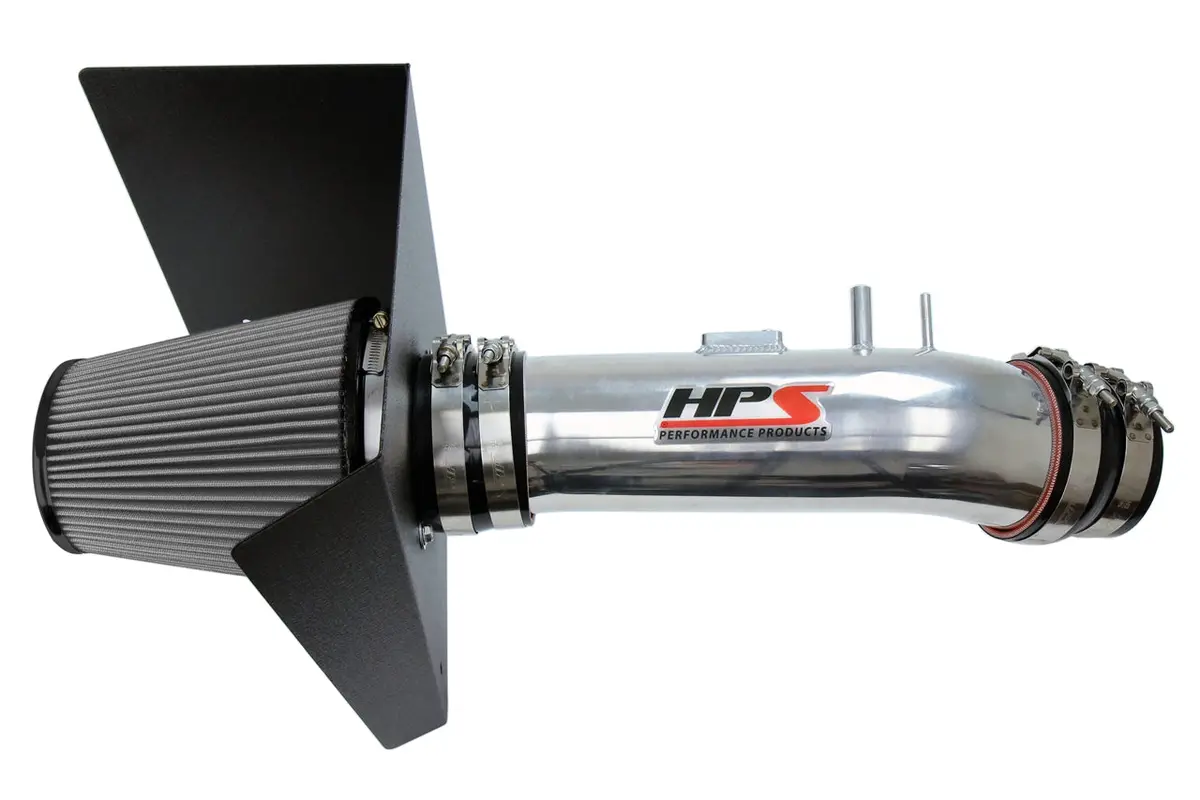 Hps Polish Shortram Air Intake + Heat Shield For 2012-2019 Toyota Tundra 5.7L V8 1