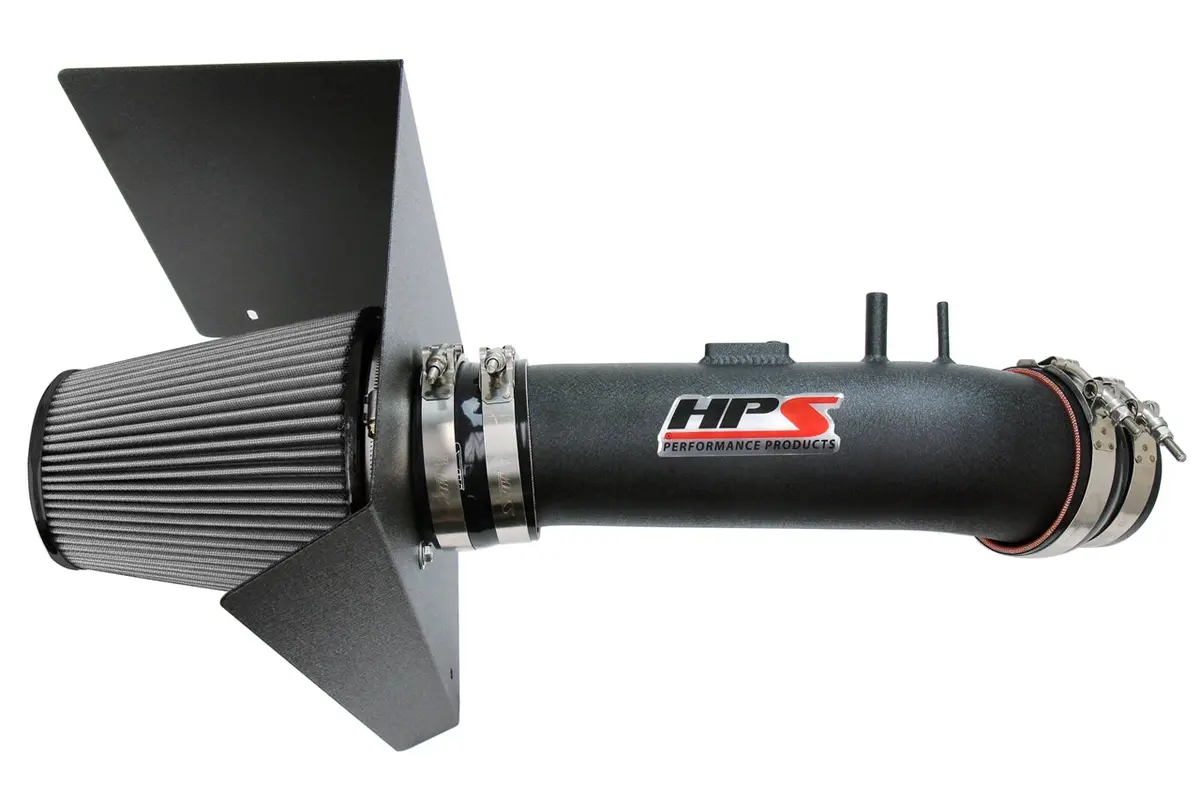 Hps Black Shortram Air Intake + Heat Shield For 2012-2019 Toyota Tundra 5.7L V8 1