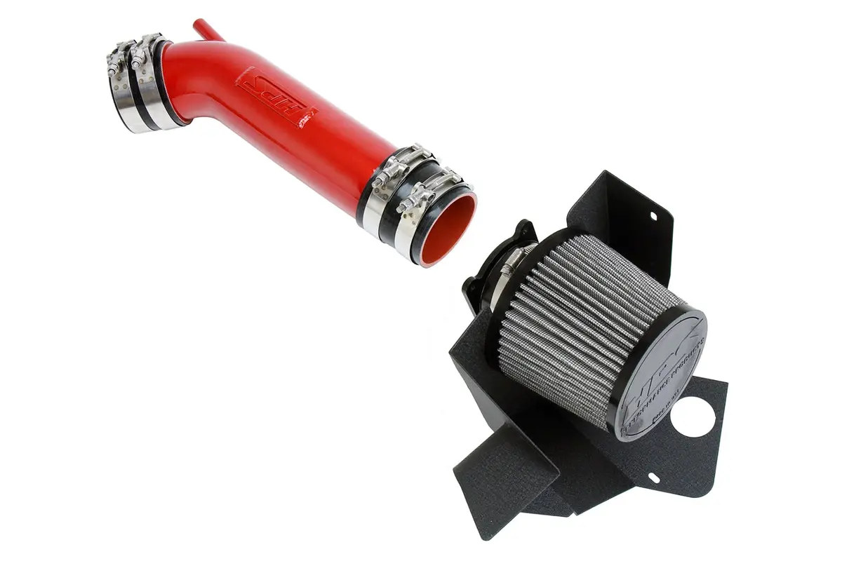 Hps Red Shortram Air Intake + Heat Shield For 2003-2007 Infiniti G35 Coupe 3.5L V6 1
