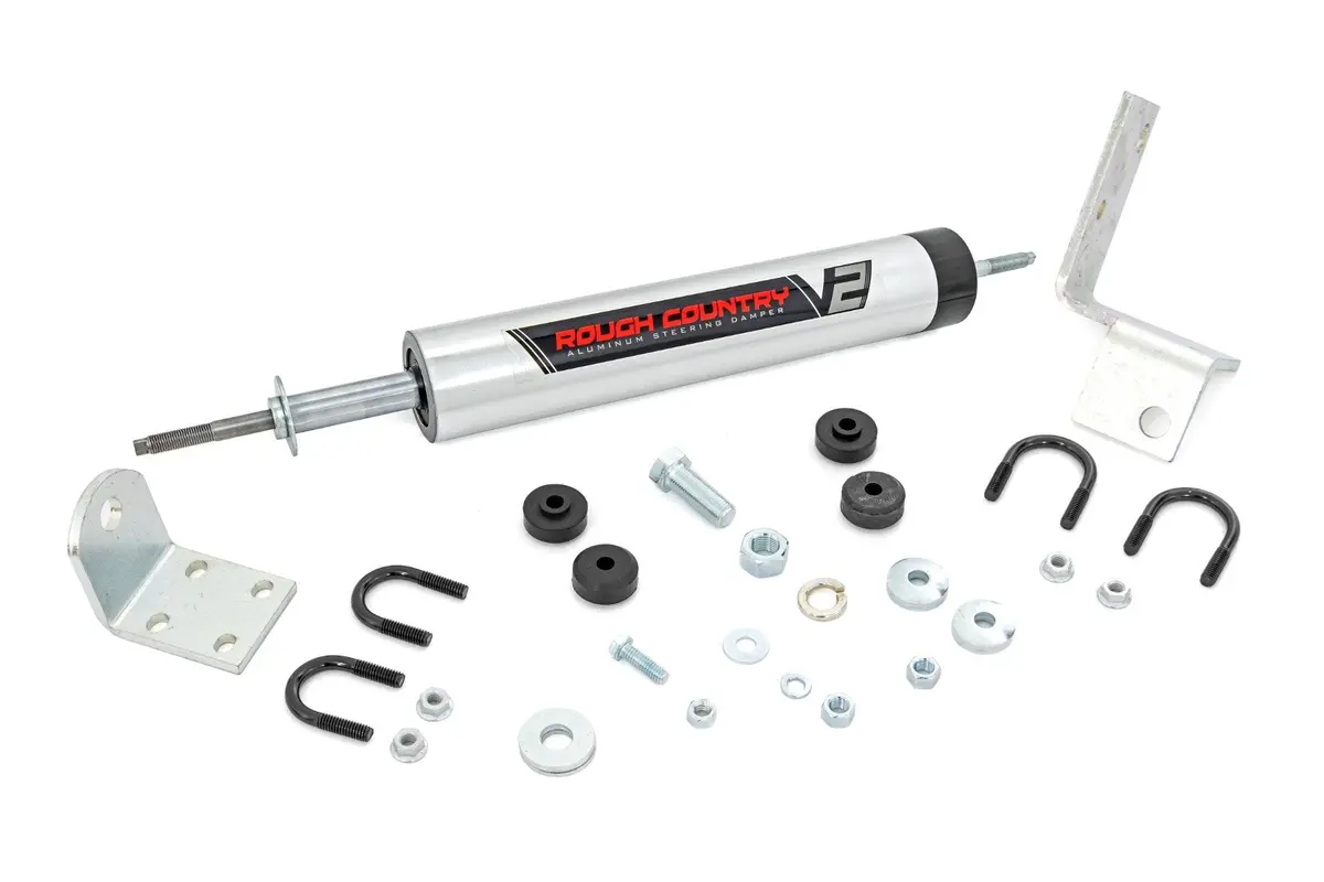 V2 Steering Stabilizer | 0-3 Inch Lift | Chevrolet Silverado/Gmc Sierra 1500 Truck/Suv 4Wd | 1988-1999 | Rough Country | 8732670 1