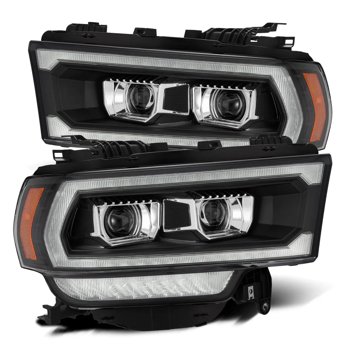 2019-2022 Ram 2500/3500/4500/5500 Luxx-Series Led Projector Headlights Black Alpha-Rex 880550 1