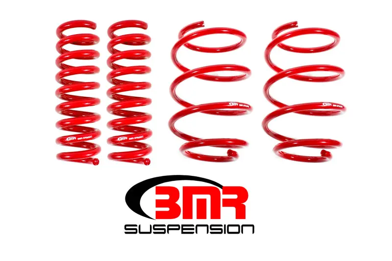 Bmr 16-17 6Th Gen Camaro V8 Performance Version Lowering Springs (Set Of 4) - Red 1
