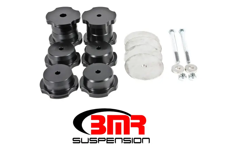 Bmr 16-17 6Th Gen Camaro Rear Cradle Bushing Kit (Delrin) - Black 1