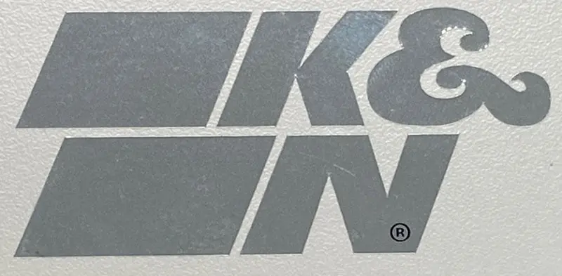 K&N Decal/Sticker Die Cut Chrome (89-0003-1) 1