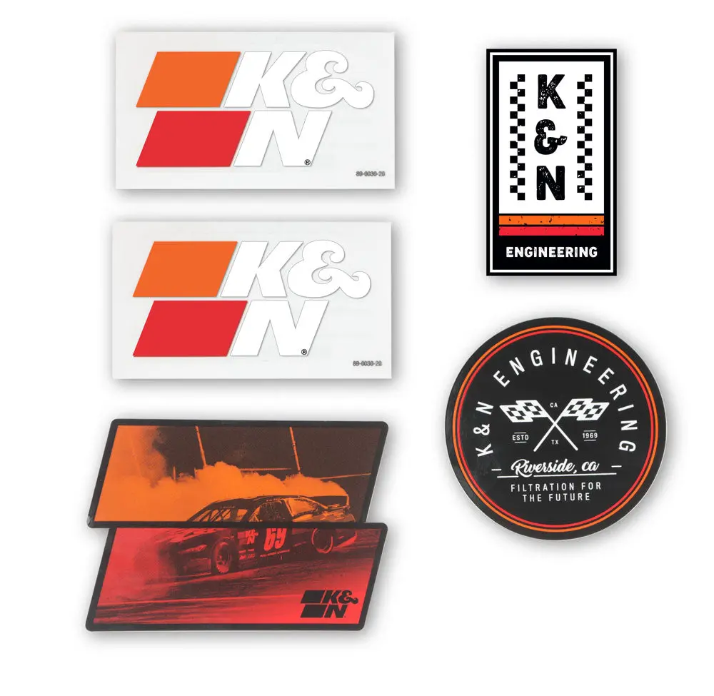 K&N Decal/Sticker Pack (89-0200) 1