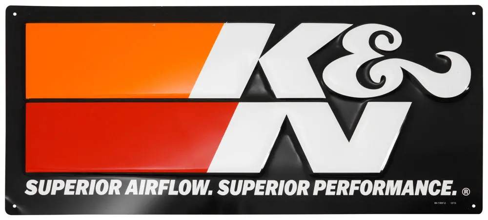 K&N K&N Embossed Metal Sign (89-11837-2) 1