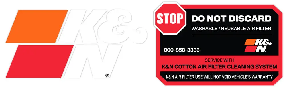 K&N Decal/Sticker Do Not Discard (89-16063-2) 1