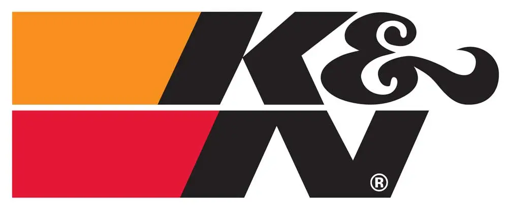 K&N Decal/Sticker Black Large (89-16180) 1