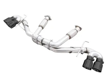 Awe Track Edition Exhaust For C8 Corvette -- Diamond Black Tips 1