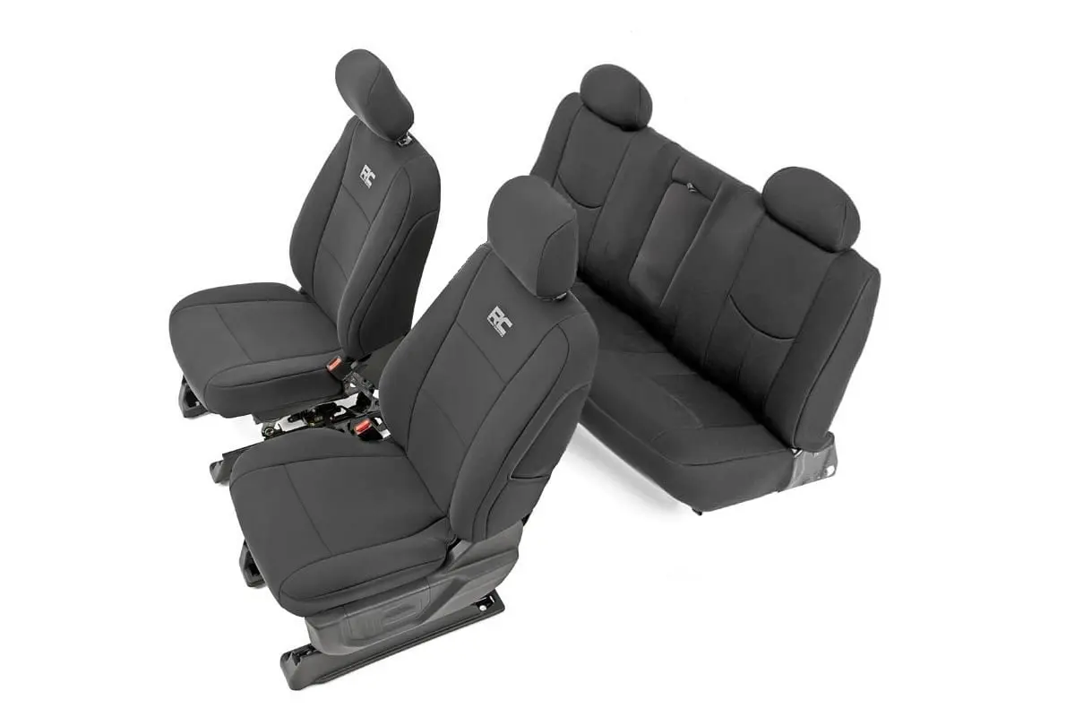Seat Covers | Fr 40/20/40 & Rear | Chevrolet Silverado/Gmc Sierra 1500 | 2014-2018 | Rough Country | 91025 1