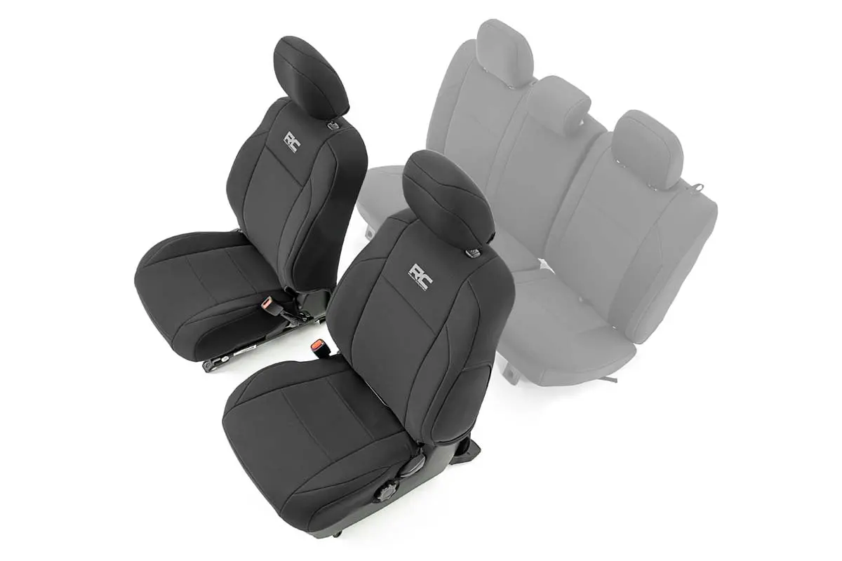 Seat Covers | Front | Crew Cab | Toyota Tacoma 2Wd/4Wd | 2016-2022 | Rough Country | 91030 1