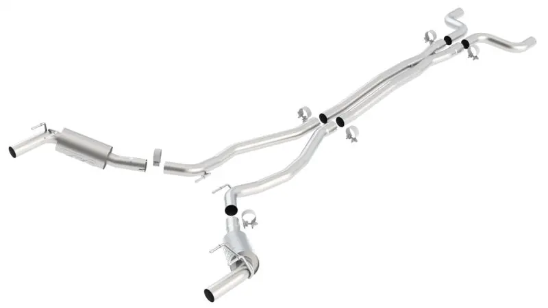 Borla 10-13 Chevy Camaro Ss 6.2L V8 Atak Catback Exhaust Incl. X Pipe Works W/Gfx Package 1