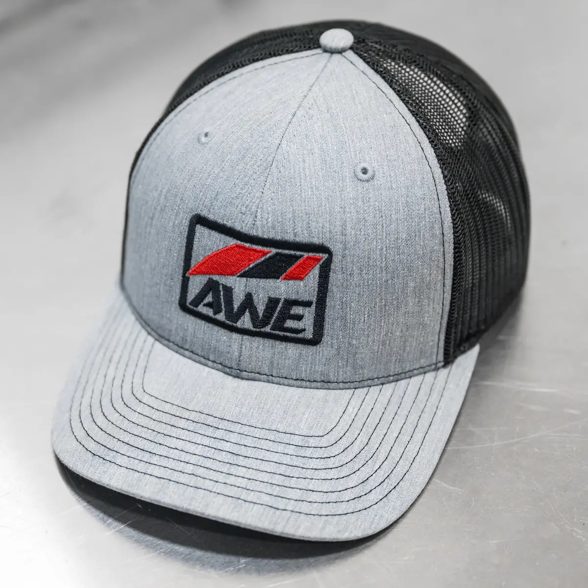 Awe Meshback Hat - Heather Gray 1