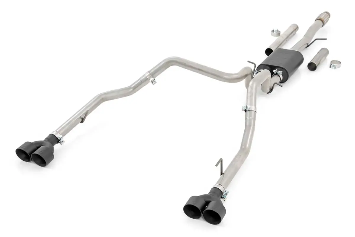 Performance Cat-Back Exhaust | 6.2L | 5'8" & 6'6" Bed | Chevrolet Silverado/Gmc Sierra 1500 | 2019-2022 | Rough Country | 96014 1