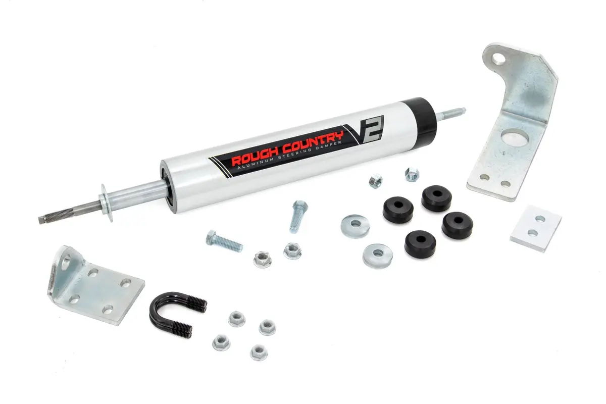 V2 Steering Stabilizer | 0-5 Inch Lift | Ford F-150 4Wd | 1997-2003 | Rough Country | 8734370 1