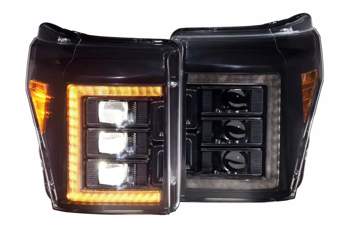 Morimoto Ford Super Duty (11-16): Xb Led Headlights Amber Drl Bi-Led Headlights 1
