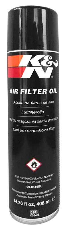 K&N Air Filter Oil - 14.36 Fl Oz/408 Ml Aerosol - Non-Us (99-0516Eu) 1