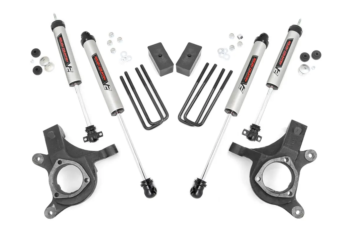 3 Inch Lift Kit | V2 | Chevrolet Silverado/Gmc Sierra 1500 2Wd | 1999-2006 | Rough Country | 23277 1