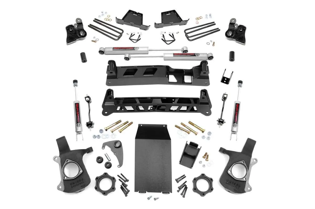 4 Inch Lift Kit | Chevy Silverado & Gmc Sierra 1500 4Wd | 1999-2006 | Rough Country | 25830 1