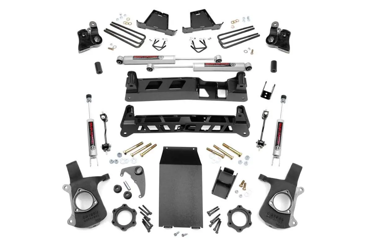 6 Inch Lift Kit | Chevy Silverado & Gmc Sierra 1500 4Wd | 1999-2006 | Rough Country | 27220A 1