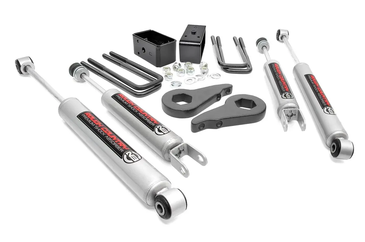 1.5-2 Inch Lift Kit | N3 Shocks | Chevrolet Silverado/Gmc Sierra 1500 | 1999-2006 | Rough Country | 28330 1