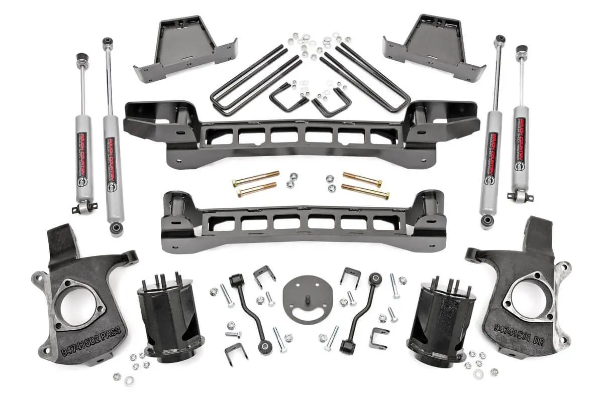 6" Lift Kit | Chevy Silverado & Gmc Sierra 1500 2Wd | 1999-2006 | Rough Country | 23420 1