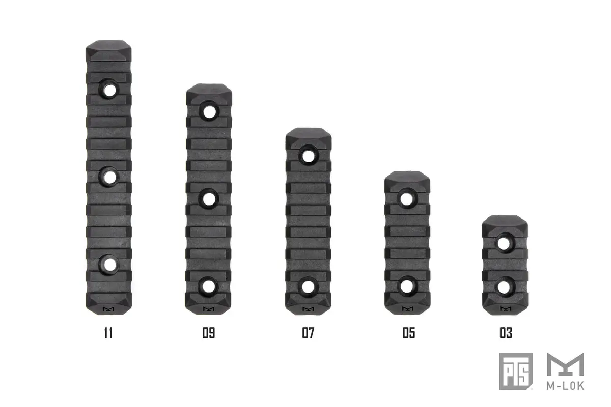 Pts Enhanced Rail Section (Ers) M-Lok (3 / 5 / 7 / 9 / 11 Slots) 1