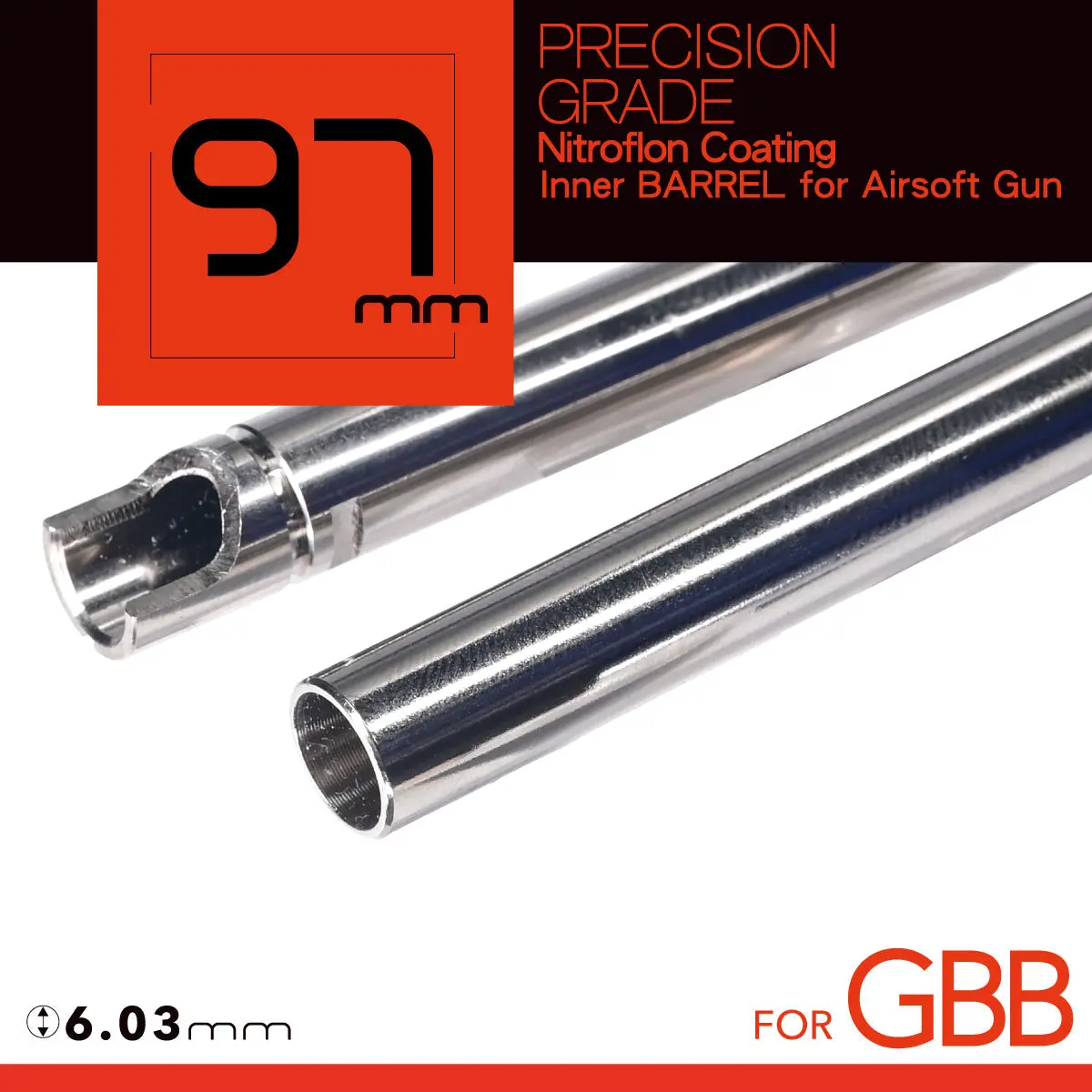 Unicorn 6.03Mm Ultimate Precision Nitroflon Coating Gbb Pistol Barrel 1