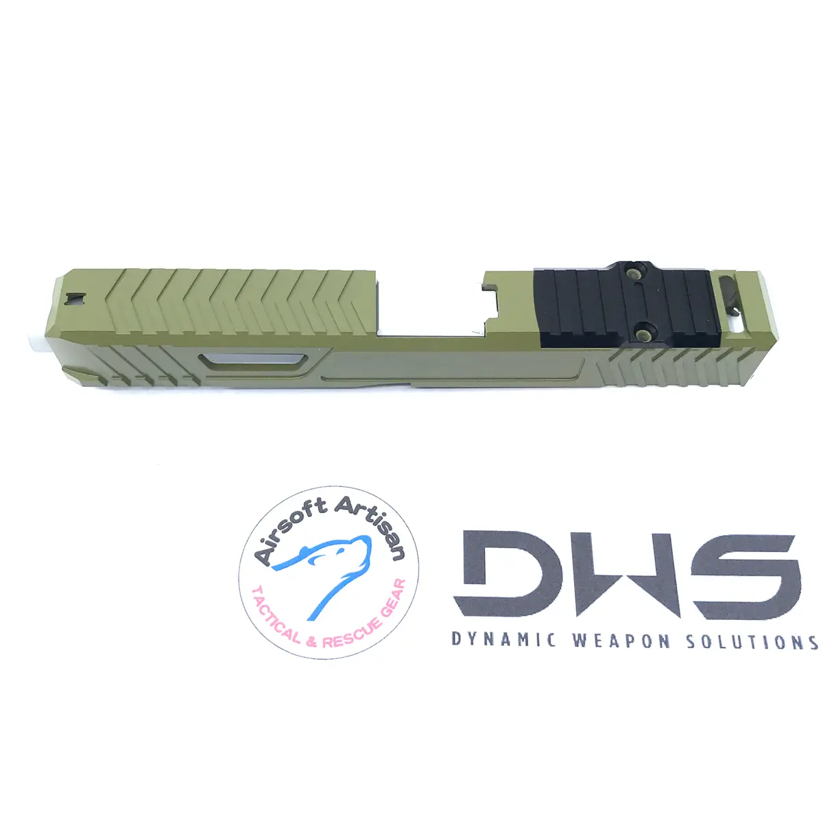 Airsoft Artisan Dws Slide Kit For Tokyo Marui Model 17 (H-189 Noveske Bazooka Green) 1