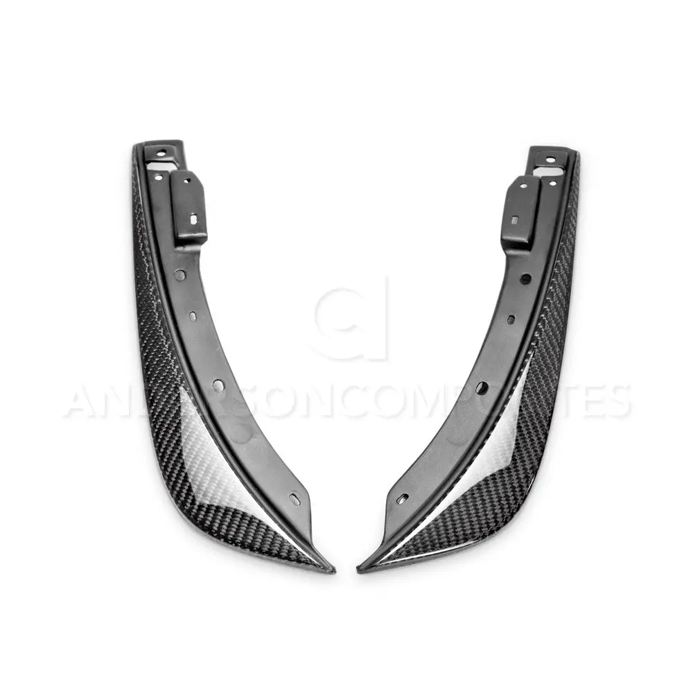 2008-2014 Dodge Challenger  Front Bumper Canards Pair - Anderson Composites - Ac-Fbc0910dgch-Oe 1