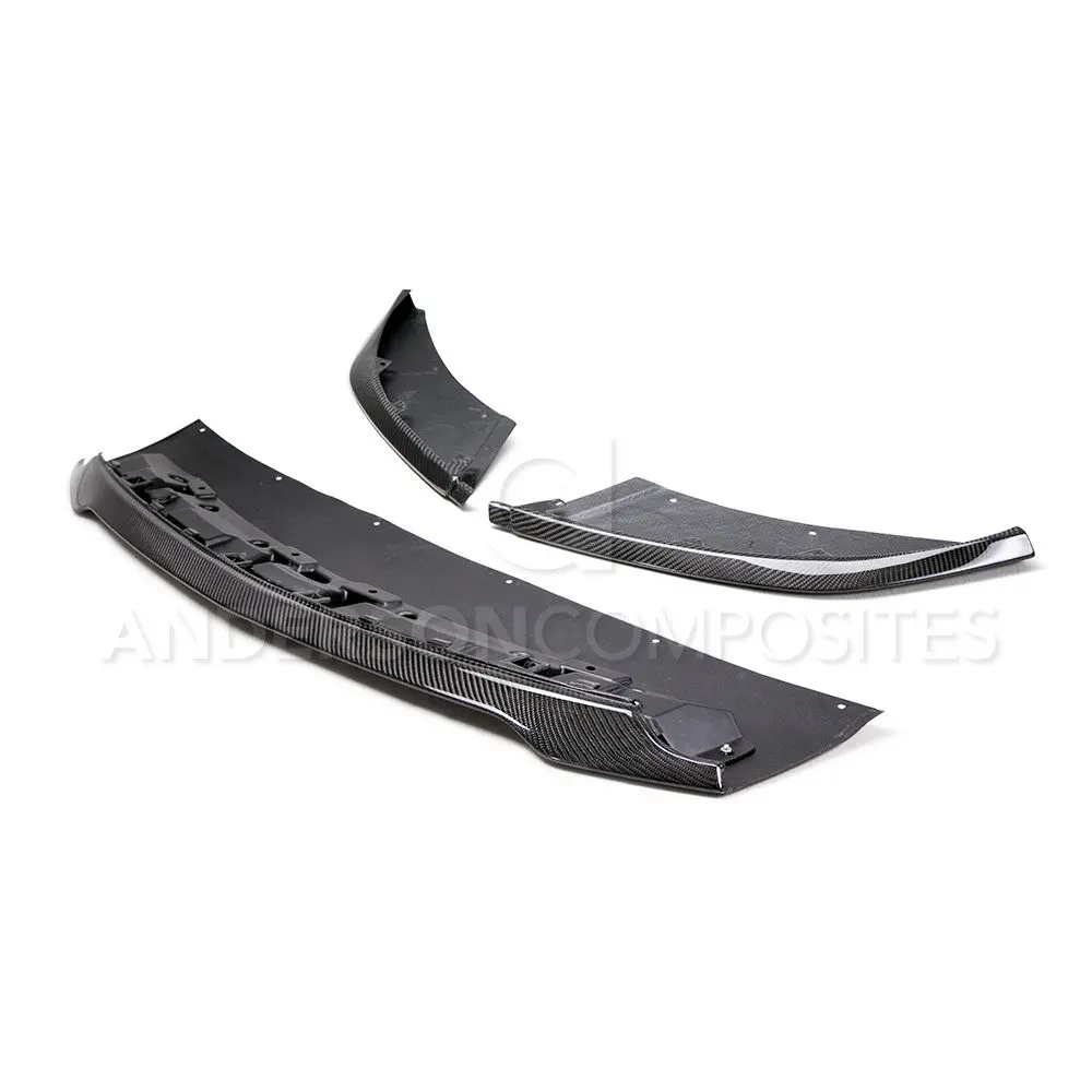 2015-2020 Ford Mustang Shelby Gt350 Front Chin Splitter (3 Pc) - Anderson Composites - Ac-Fl15mu350 1