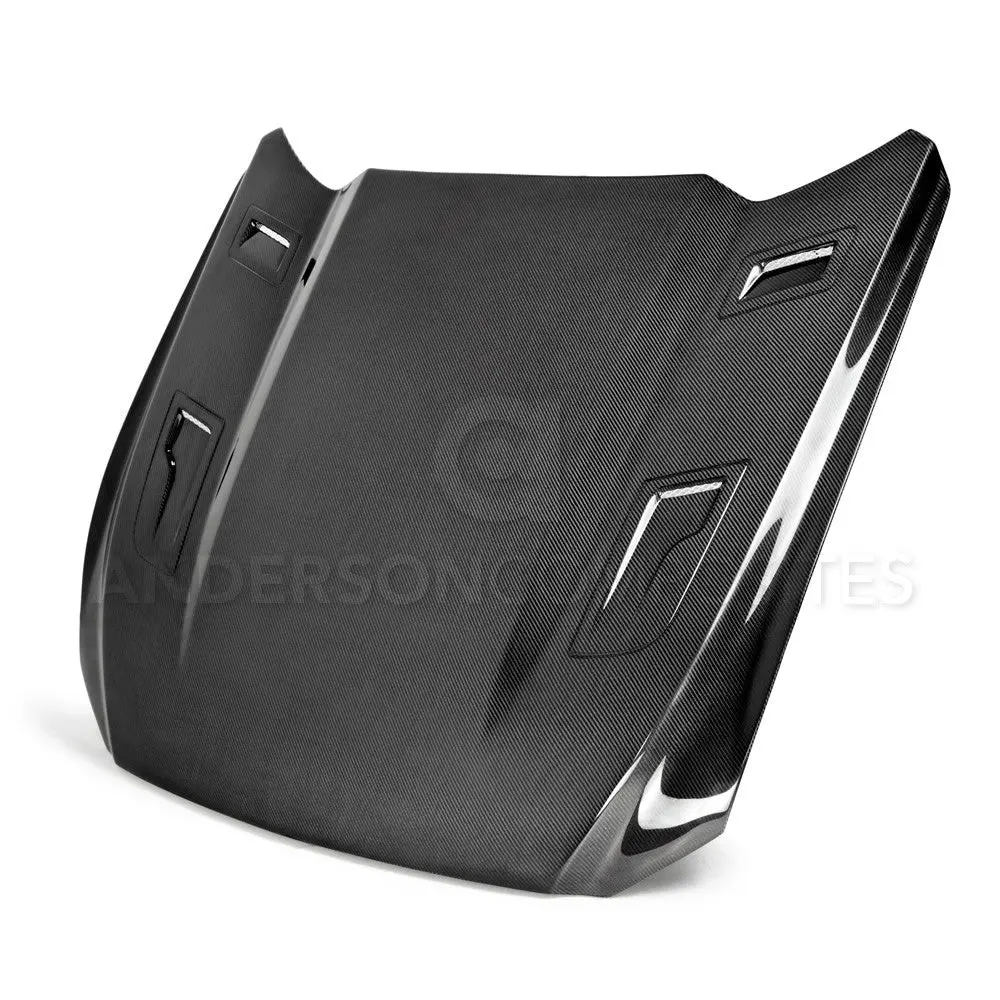 2015-2017 Ford Mustang Type-Gth Double Sided Hood - Anderson Composites - Ac-Hd15fdmu-At-Ds 1