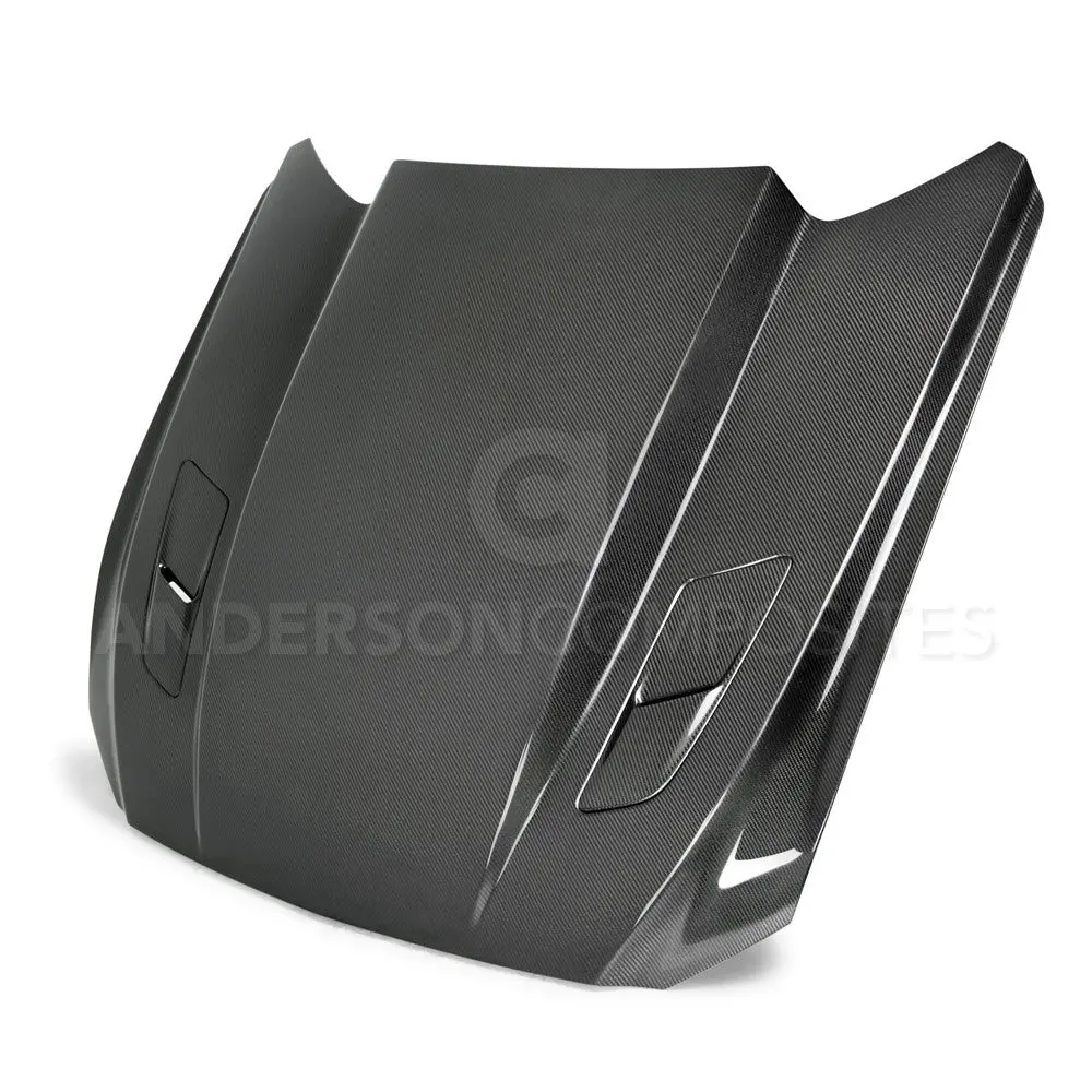 2015-2017 Ford Mustang Type-Cj 3 Inch Cowl Hood - Anderson Composites - Ac-Hd15fdmu-Cj-Ds 1