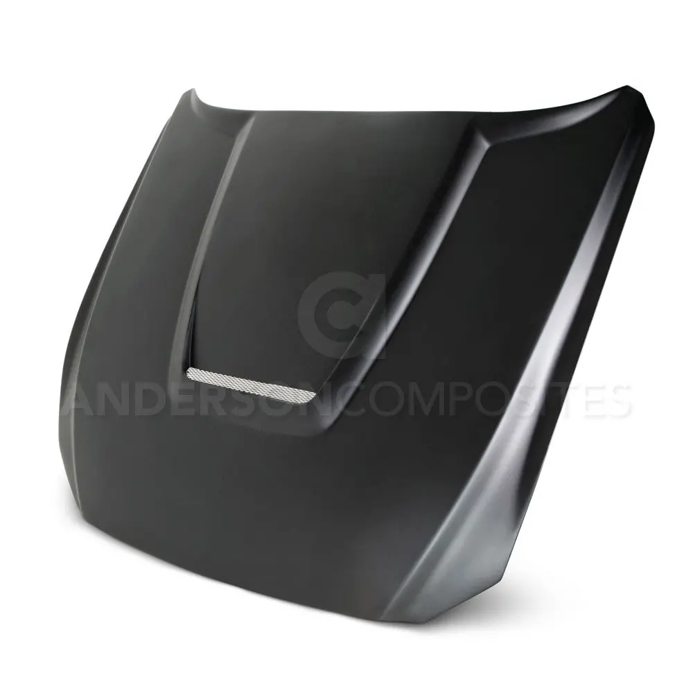 2015-2017 Ford Mustang Type-Gr Gt350 Style Fiberglass Hood- Anderson Composites - Ac-Hd15fdmu-Gr-Gf 1