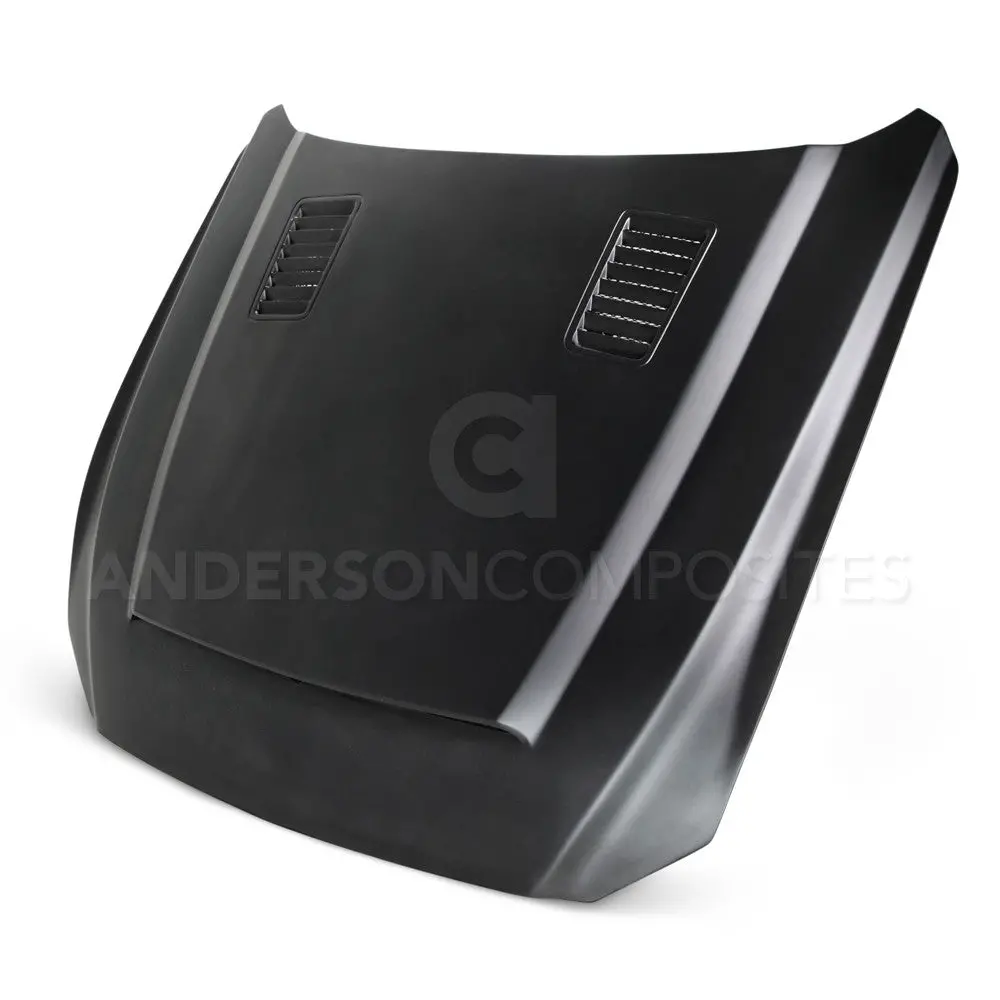 2015-2017 Ford Mustang Type-Sn Fiberglass Hood- Anderson Composites - Ac-Hd15fdmu-Sn-Gf 1