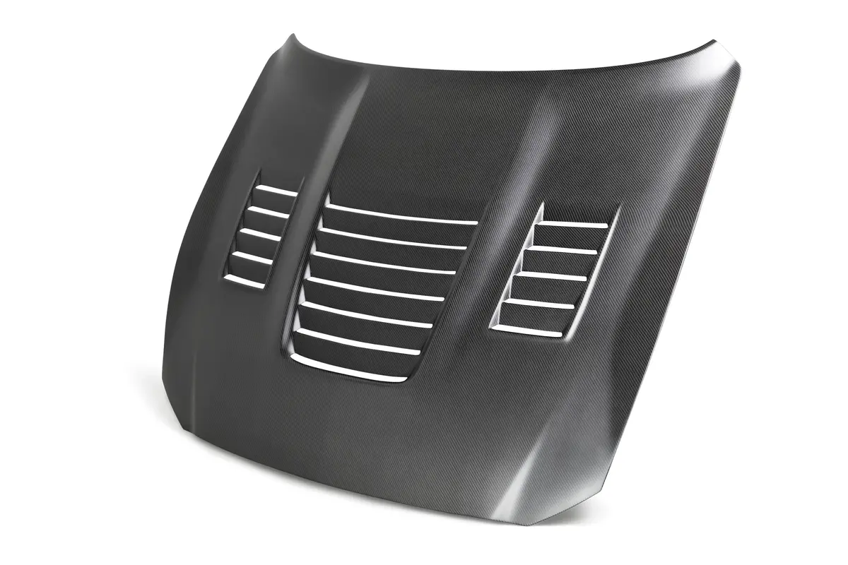 2015-2020 Ford Mustang Shelby Gt350  Gt350r Type-Cr Dry Carbon Hood - Anderson Composites - Ac-Hd15fdmu350-Cr-Dry 1