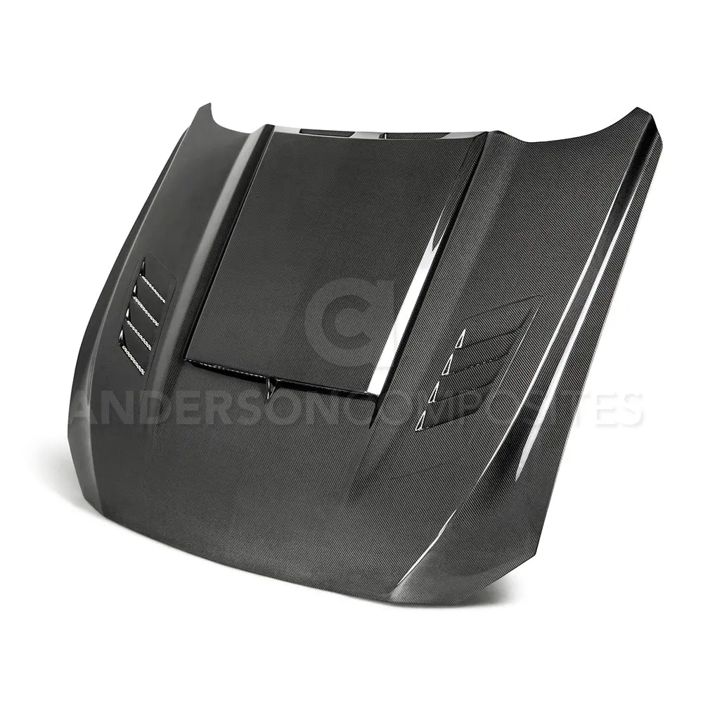 2015-2023 Ford Mustang Type-Ab Ram Air Double Sided Hood- Anderson Composites - Ac-Hd18fdmu-Ab-Ds 1