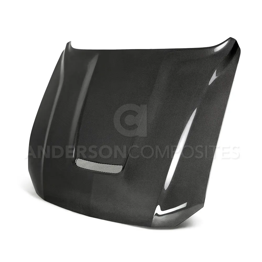 2015-2023 Ford Mustang Type-Gr Gt350 Style Double Sided Hood - Anderson Composites - Ac-Hd18fdmu-Gr-Ds 1
