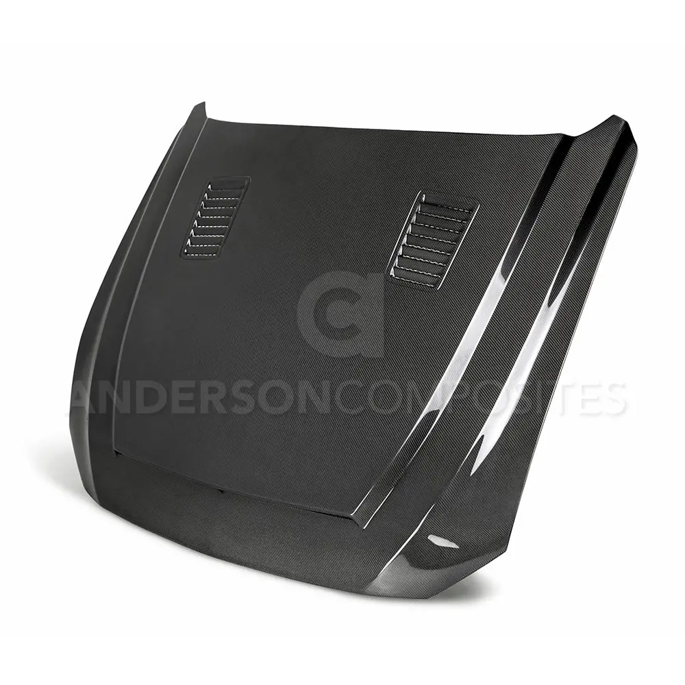 2018-2023 Ford Mustang Type-Sn Double Sided Hood - Anderson Composites - Ac-Hd18fdmu-Sn-Ds 1