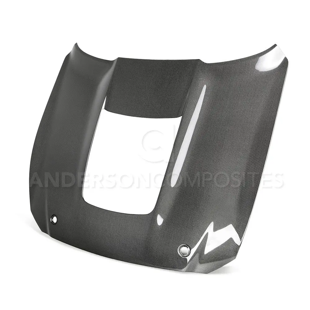 2020-2022 Ford Mustang Shelby Gt500 Type-Oe Double Sided Carbon Fiber Hood - Anderson Composites - Ac-Hd20fdmu500-Oe-Ds 1