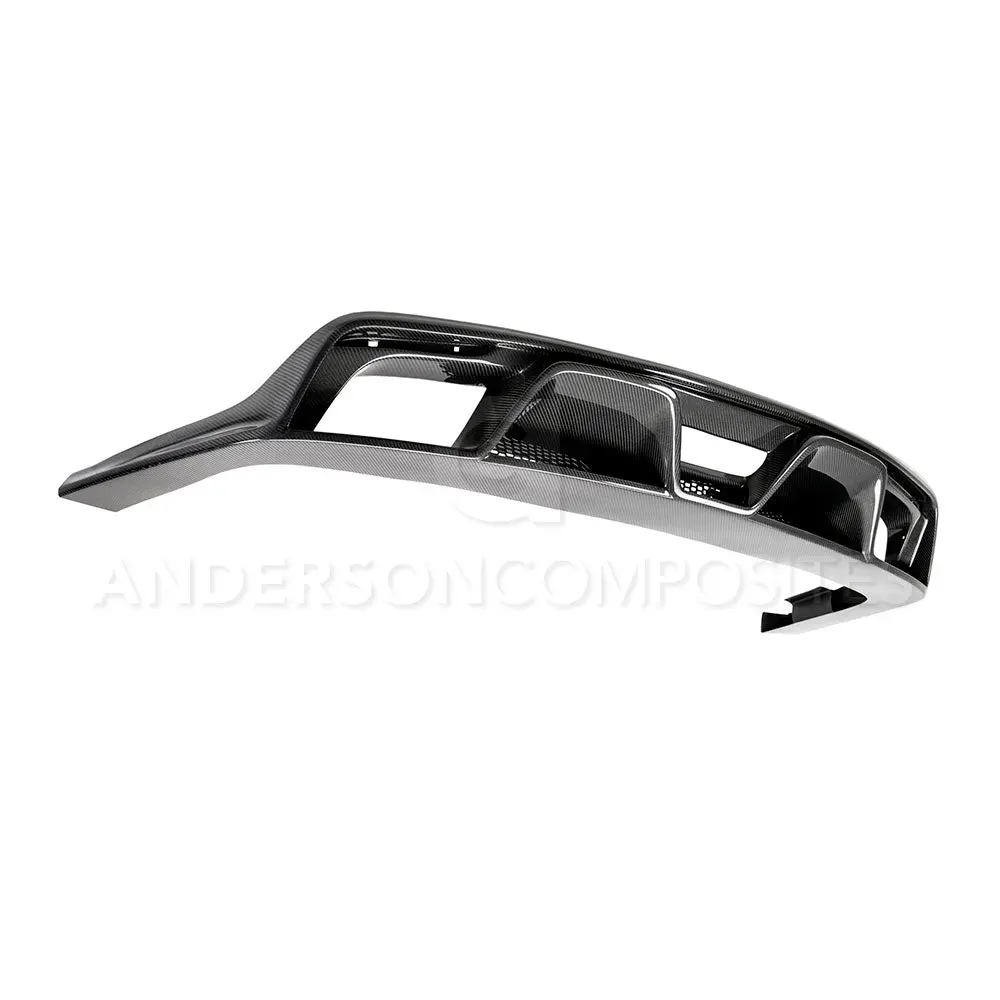 2015-2017 Ford Mustang Type-Gr Gt350 Style Rear Diffuser For Quad Tip Exhaust - Anderson Composites - Ac-Rl15fdmu-Gr 1