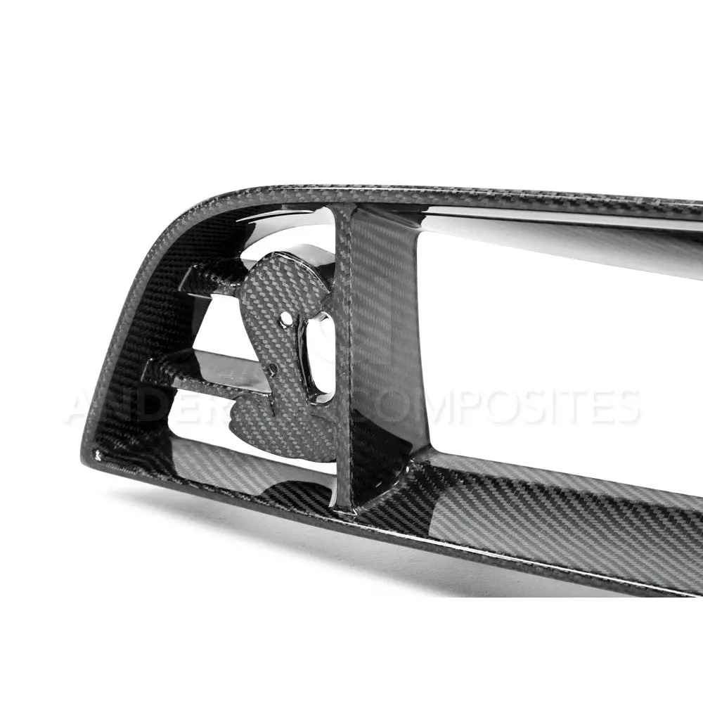 2013-2014 Ford Mustang Shelby Gt500 Front Upper Grille W/ Location For Cobra Emblem - Anderson Composites - Ac-Ug1213fdgt-C 1